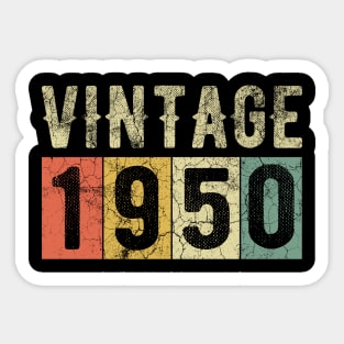 Vintage 1950 Birthday Gift Sticker